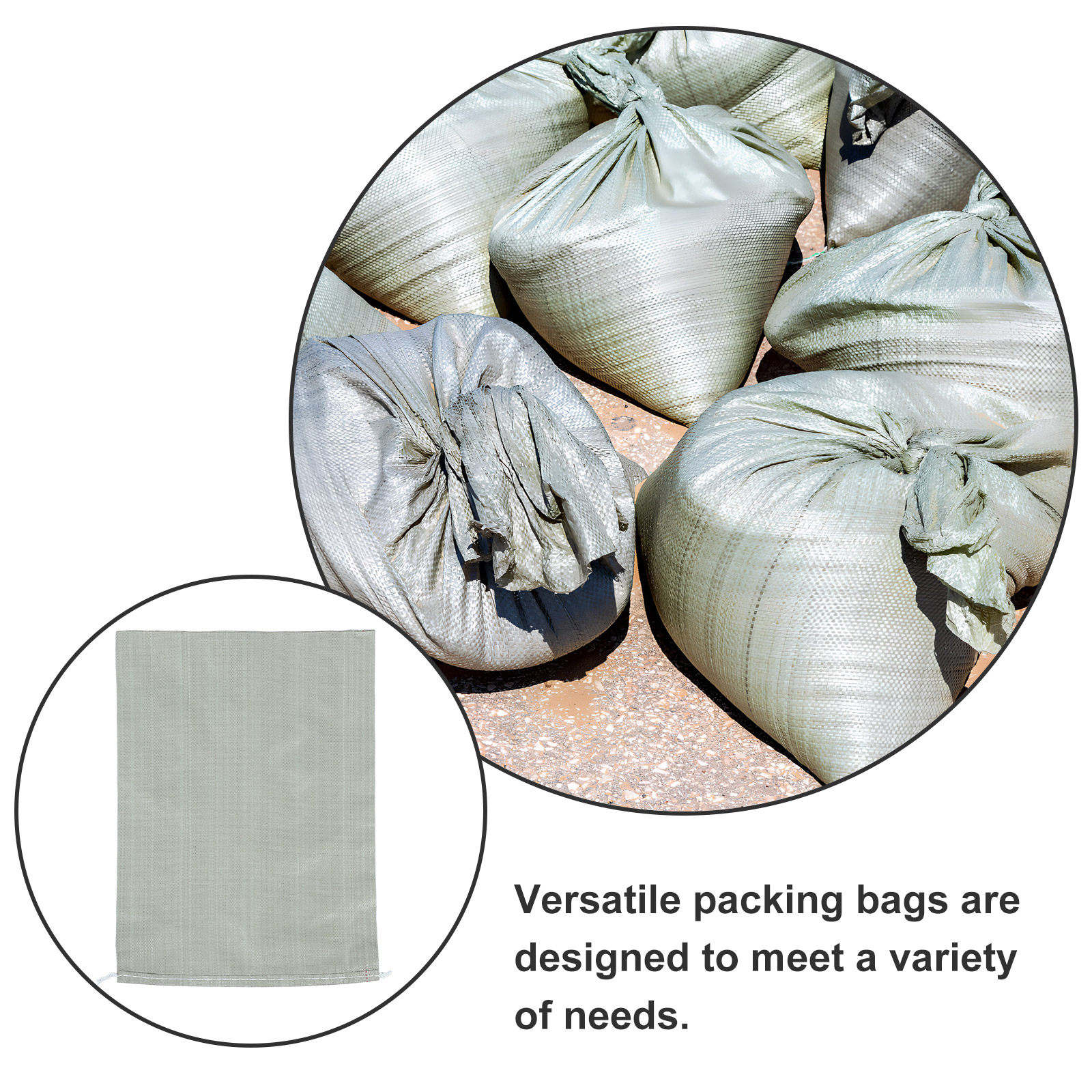 20Pcs Thickened PP Sand Bags V - Flood Barrier Bag incelemesi ve fiyatı