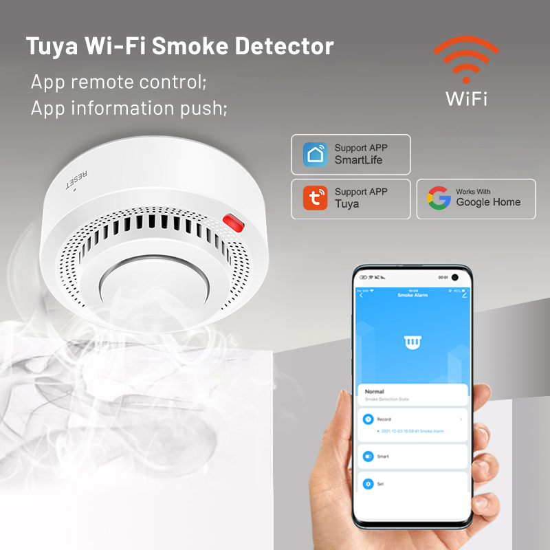 Tuya Smart WiFi Smoke Sensor F - Smoke Detector Interconnected incelemesi ve fiyatı