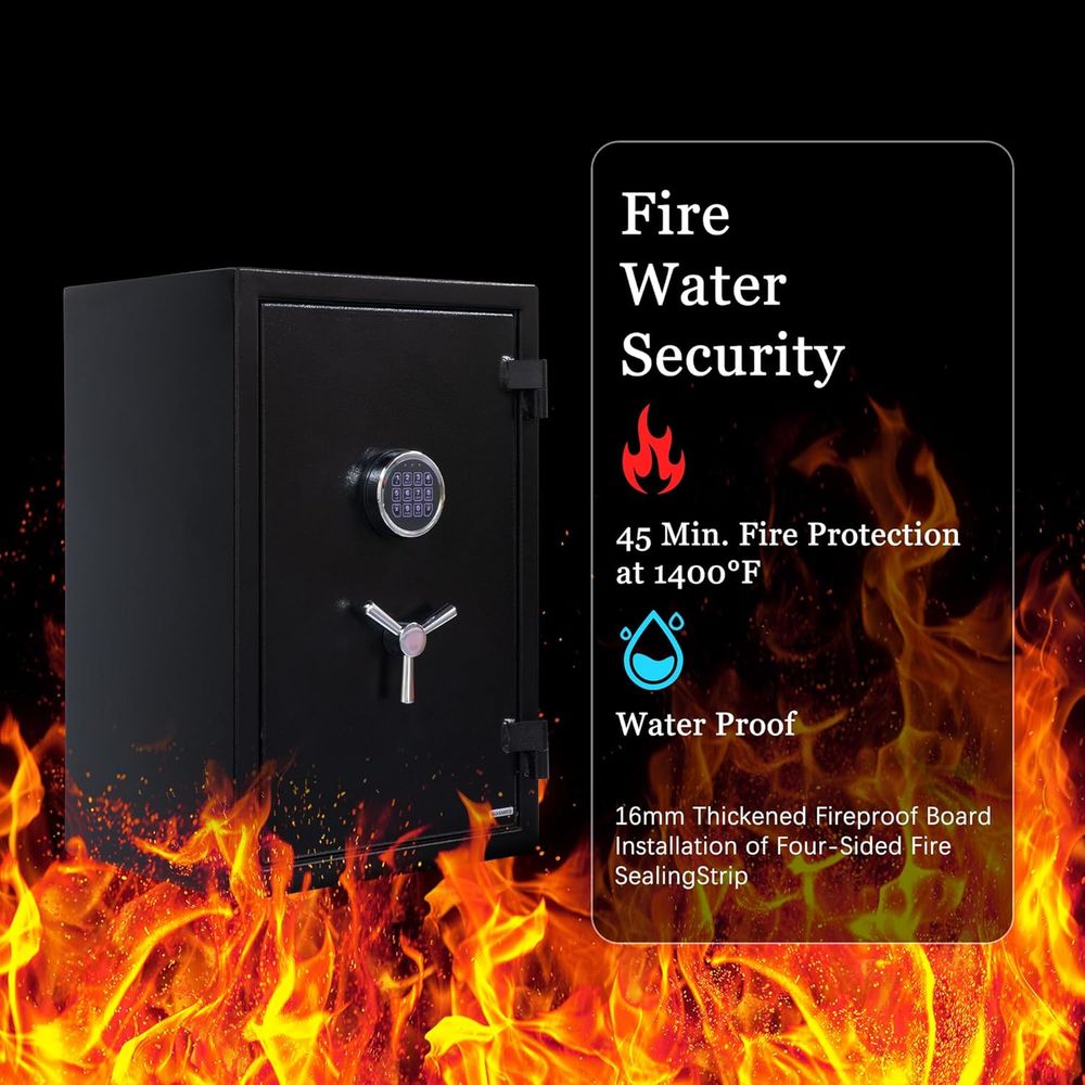 Large Handgun Safe with Digita - Fire Safe Document incelemesi ve fiyatı