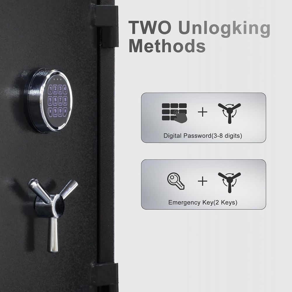 Large Handgun Safe with Digita - Fire Safe Document incelemesi ve fiyatı