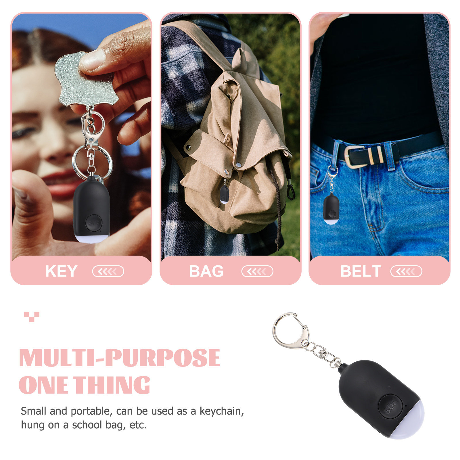 1Set Portable Personal Alarm f - Personal Alarm Keychain incelemesi ve fiyatı