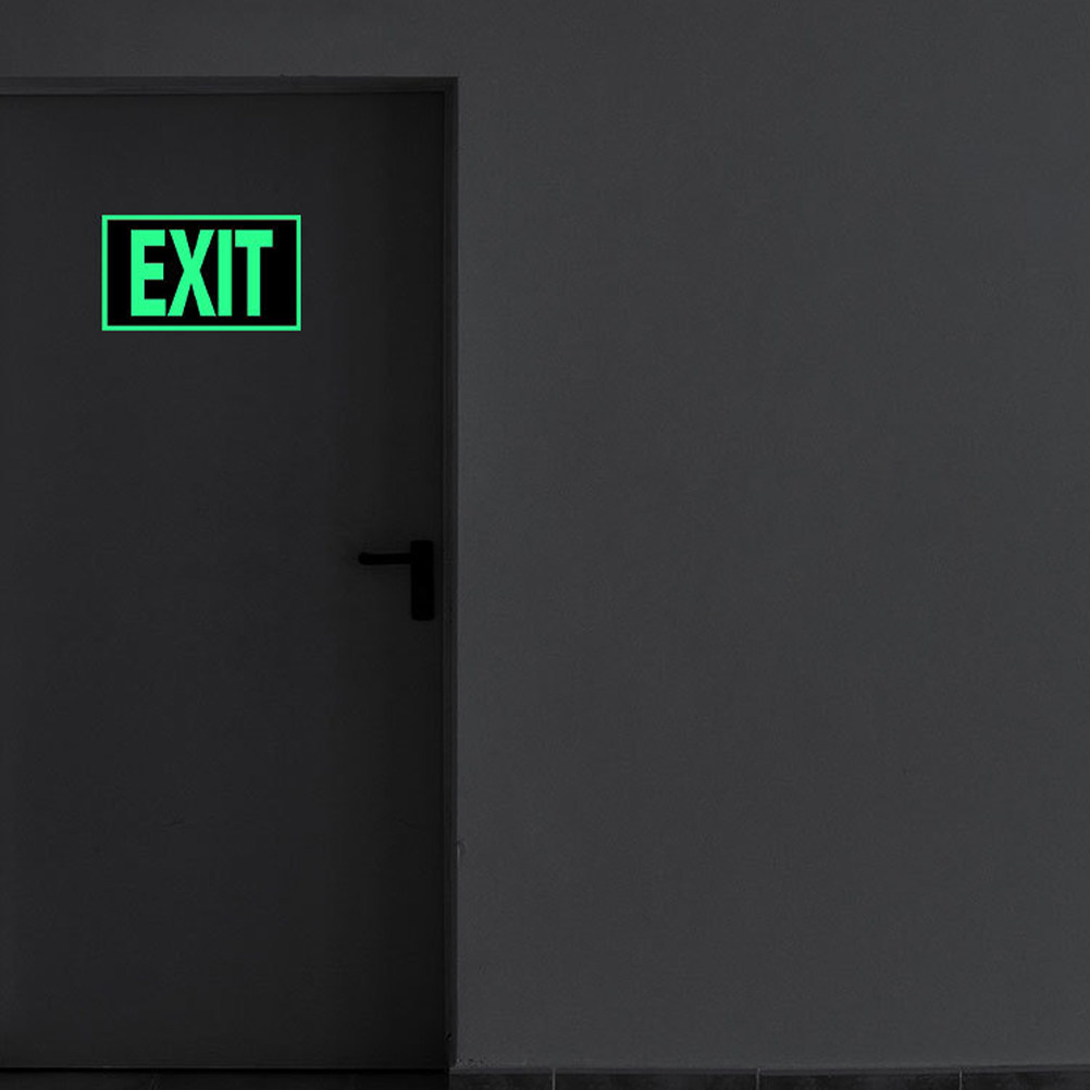 Glow in the Dark Sticker 4 Pac - Emergency Exit Sign incelemesi ve fiyatı