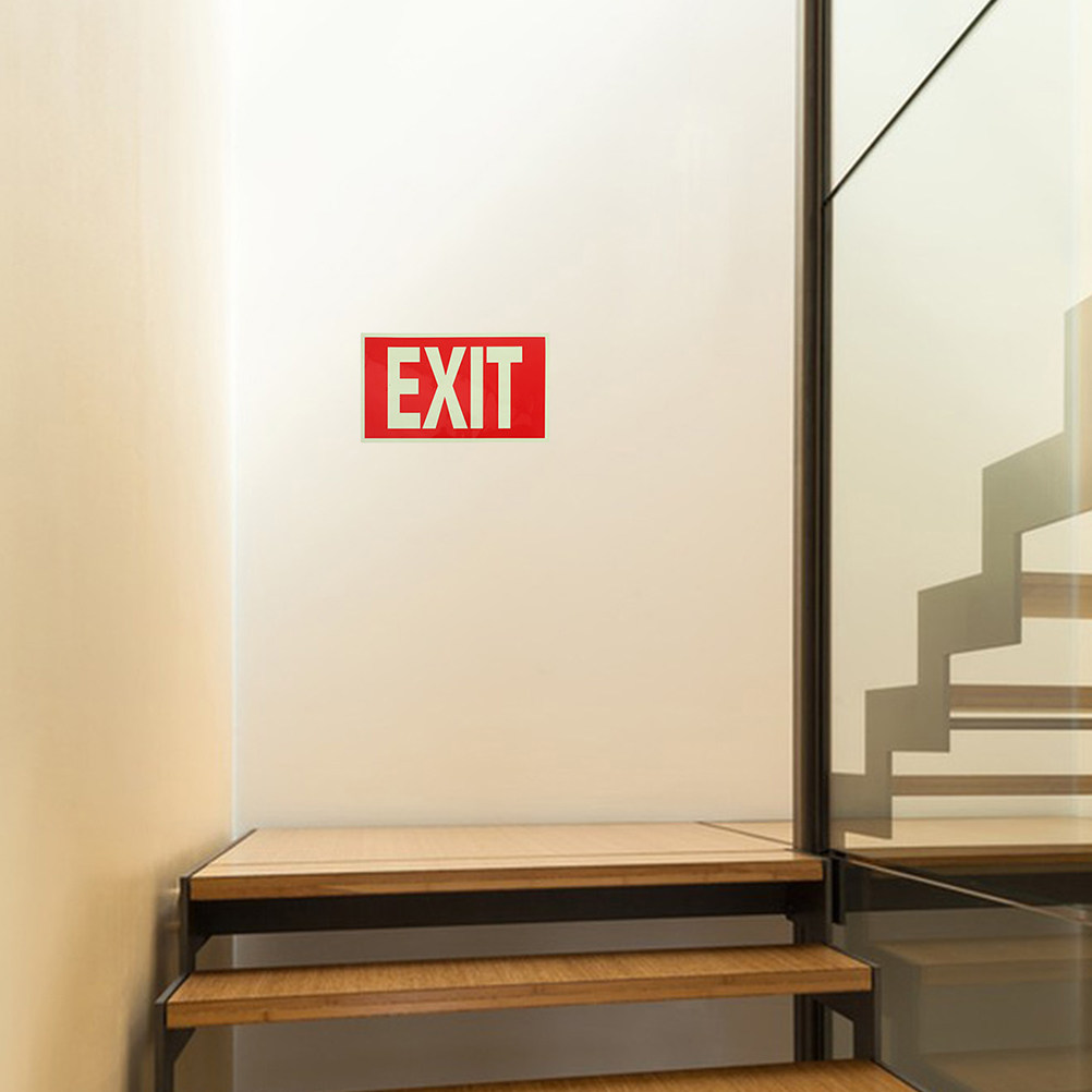 Glow in the Dark Sticker 4 Pac - Emergency Exit Sign incelemesi ve fiyatı