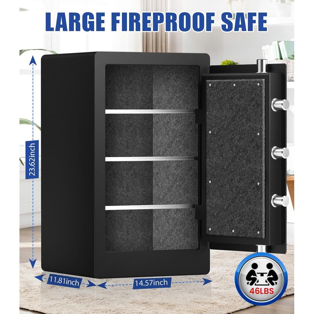 Large Biometric Safe with 35 M - Fire Safe Document incelemesi ve fiyatı