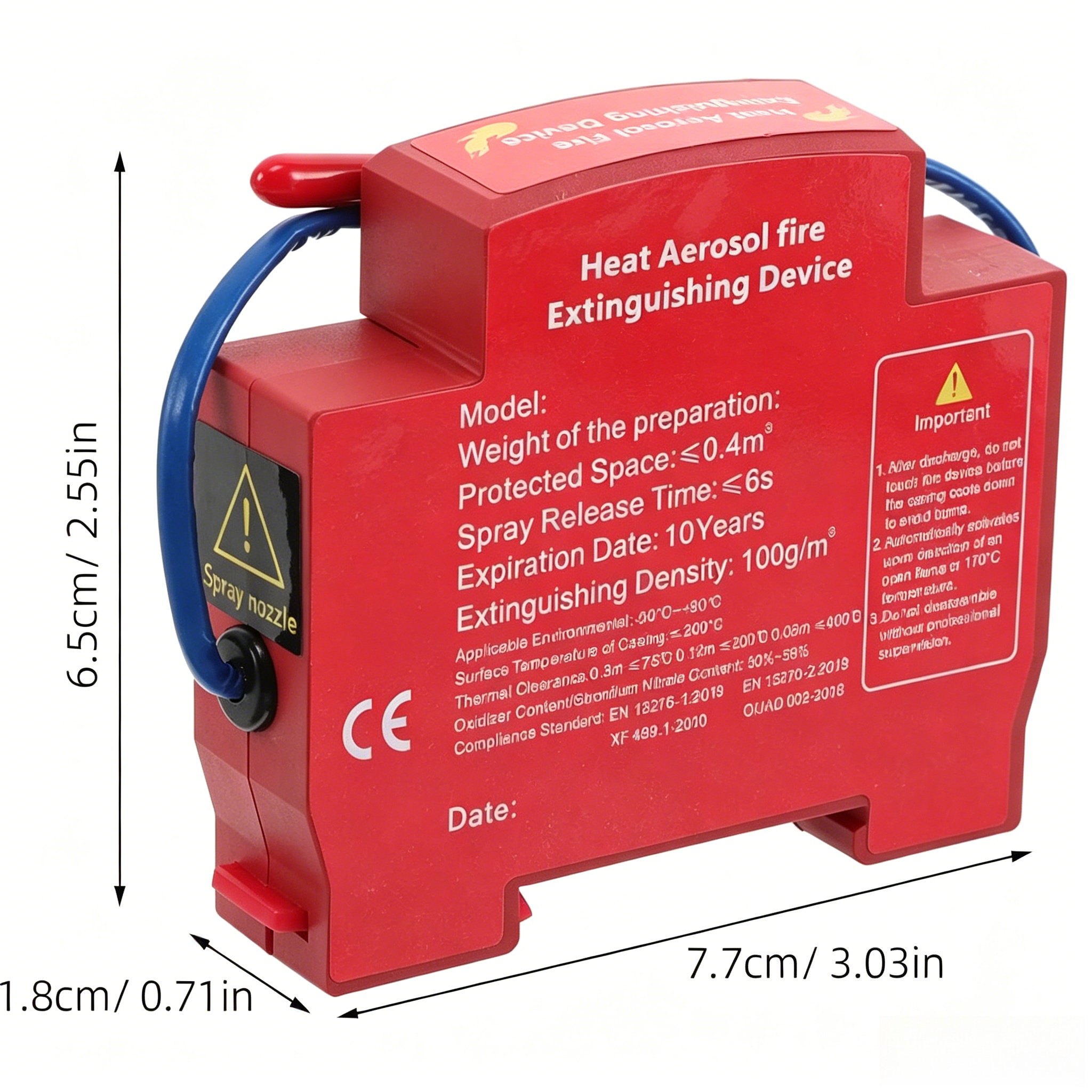 1Pcs Mini Fire Suppression Uni - Fire Extinguisher Small incelemesi ve fiyatı