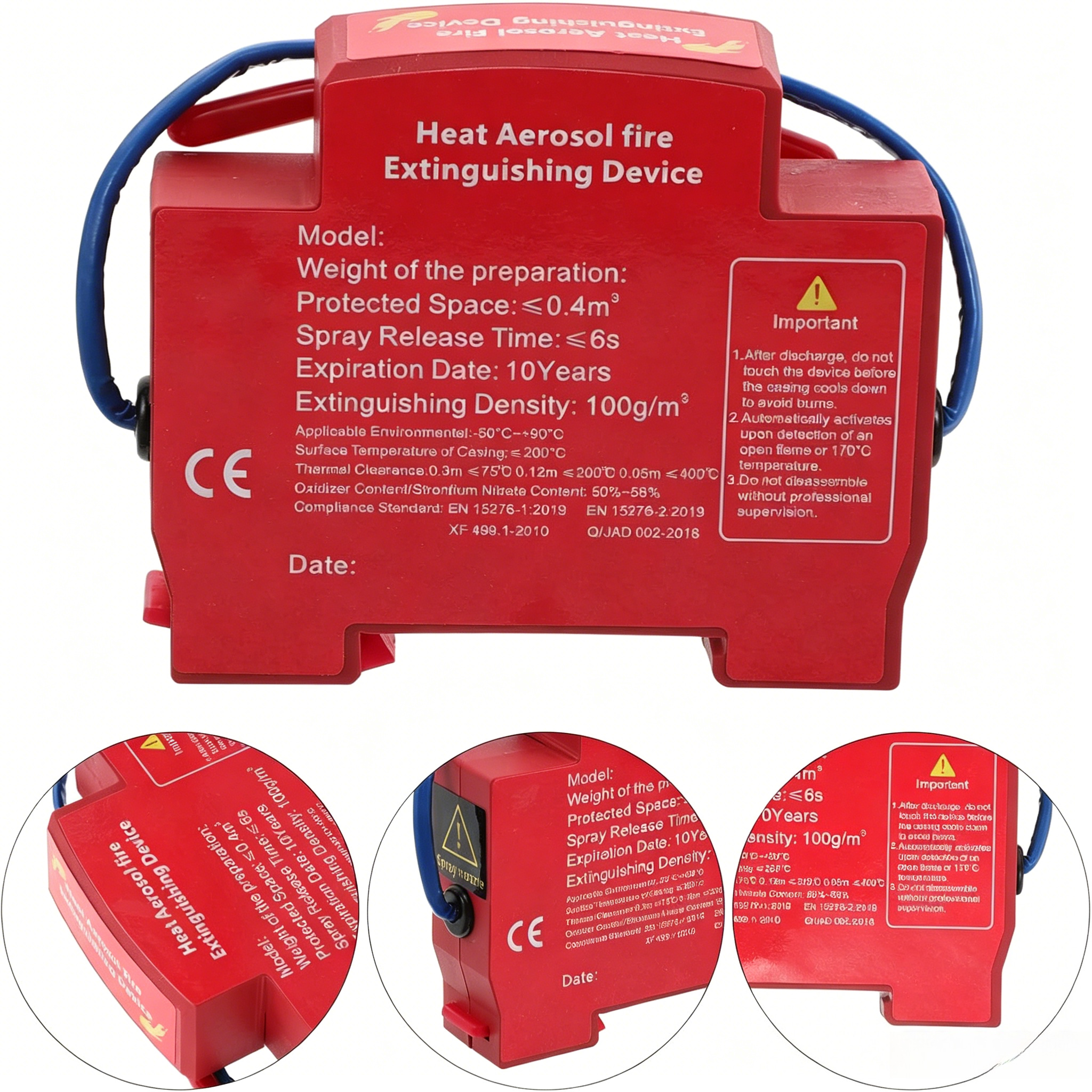 1Pcs Mini Fire Suppression Uni - Fire Extinguisher Small incelemesi ve fiyatı
