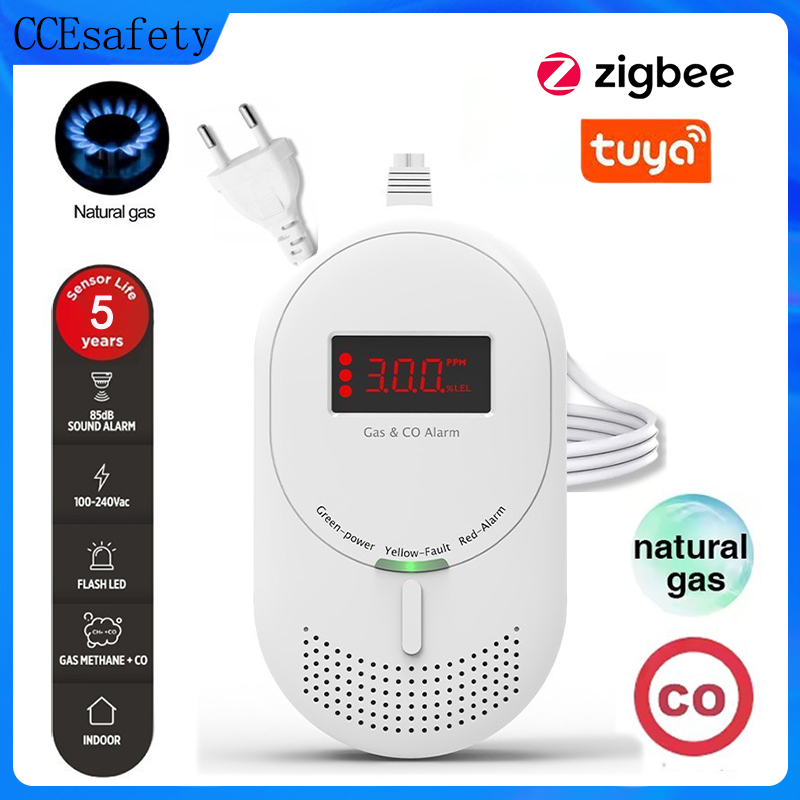 CCEsafety Zigbee Tuya Gas CO D - Co Detector Plug incelemesi ve fiyatı