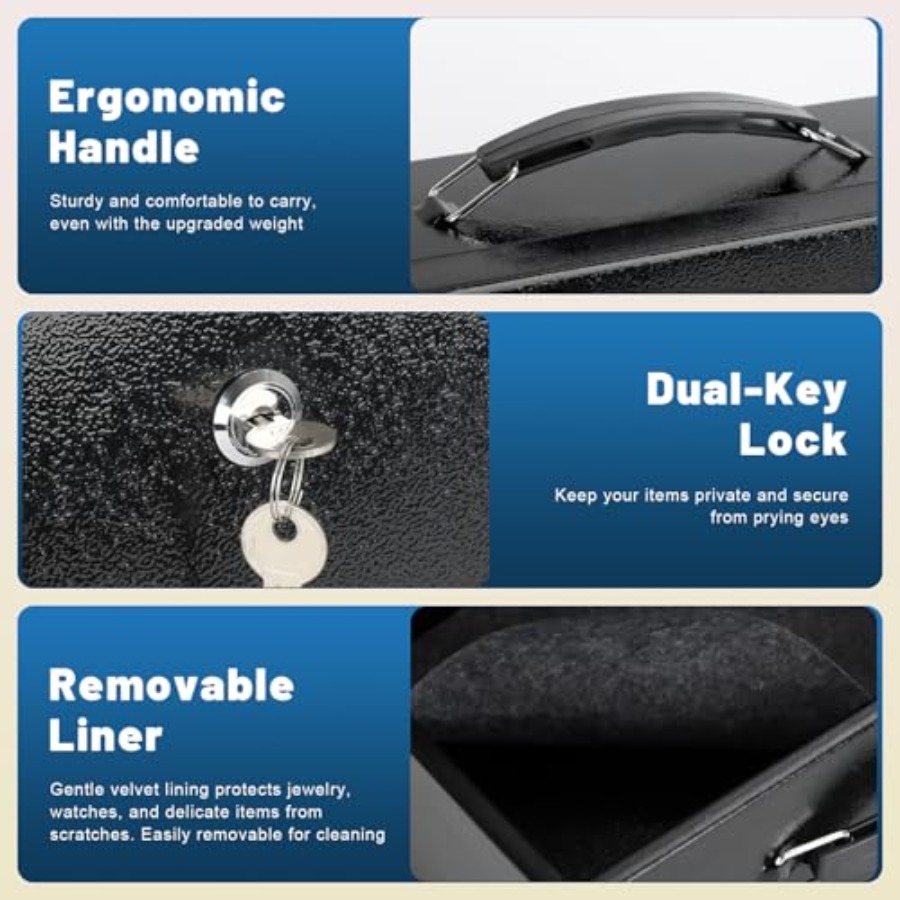Fireproof Document Box with Ke - Fire Safe Document incelemesi ve fiyatı