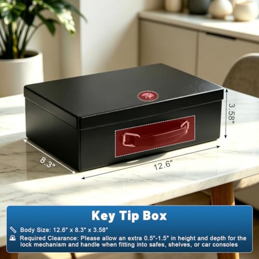 Fireproof Document Box with Ke - Fire Safe Document incelemesi ve fiyatı