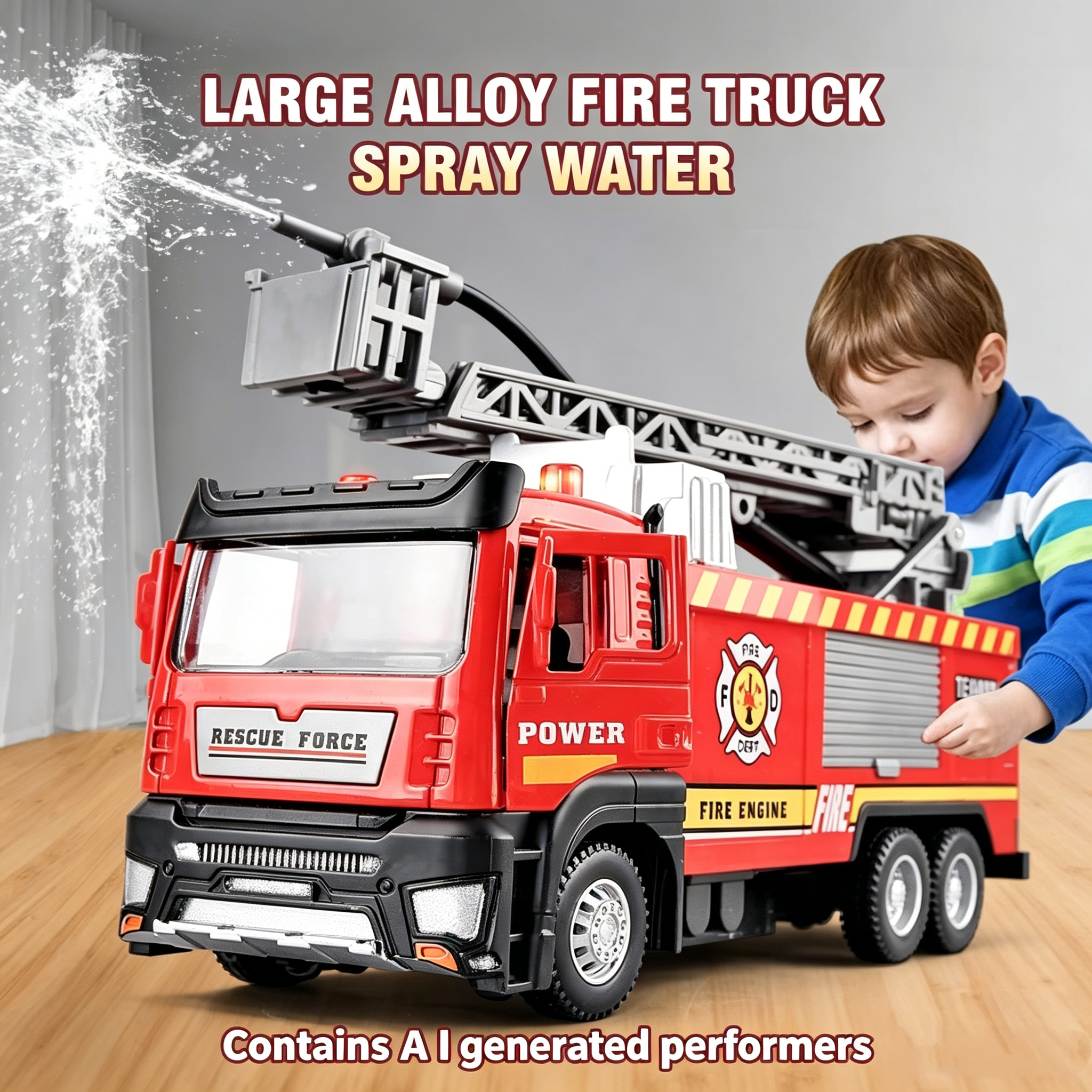 1/50 Fire Ladder Truck with Te - Fire Escape Ladder incelemesi ve fiyatı