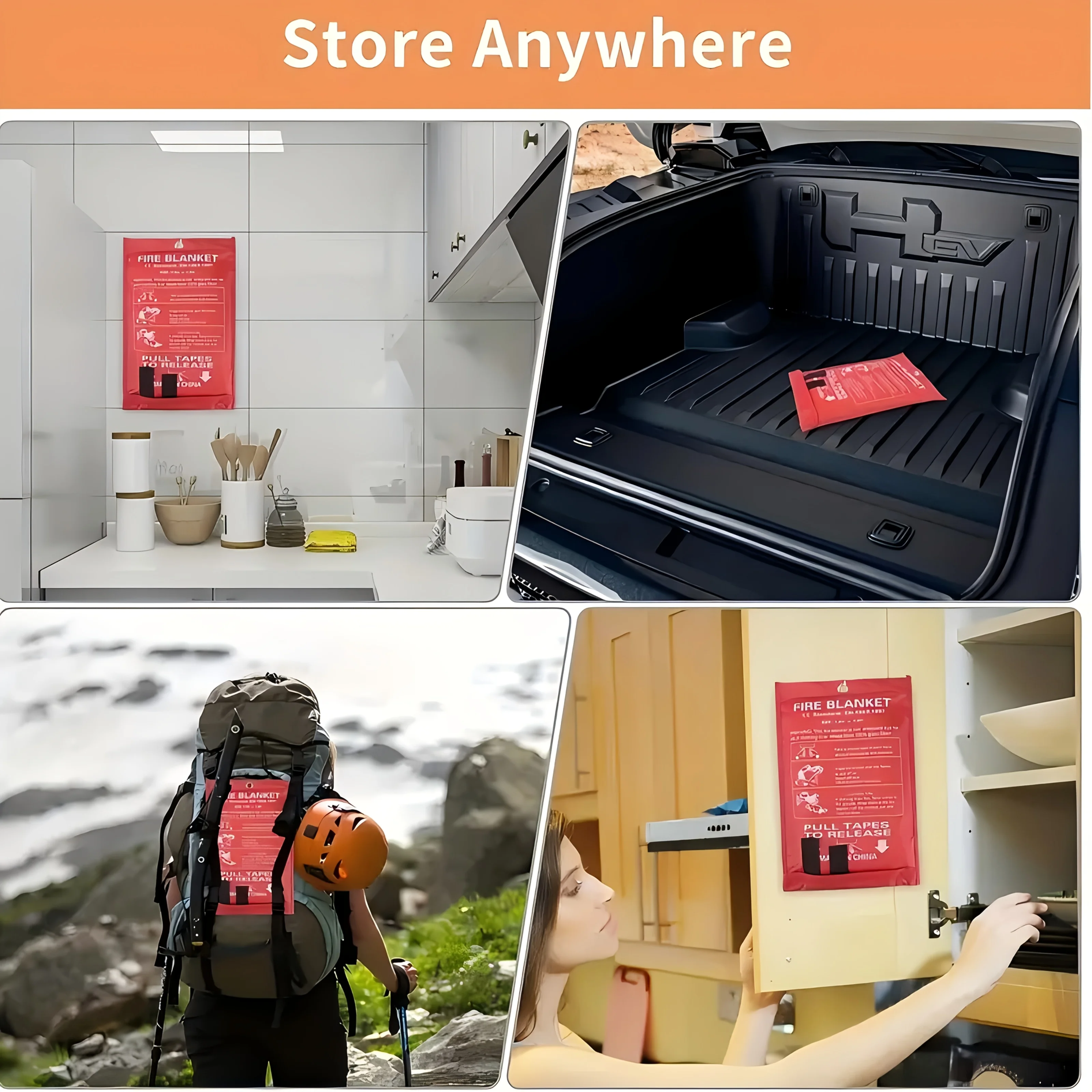 Fiberglass Fire Blanket Emerge - Fire Blanket Kitchen incelemesi ve fiyatı