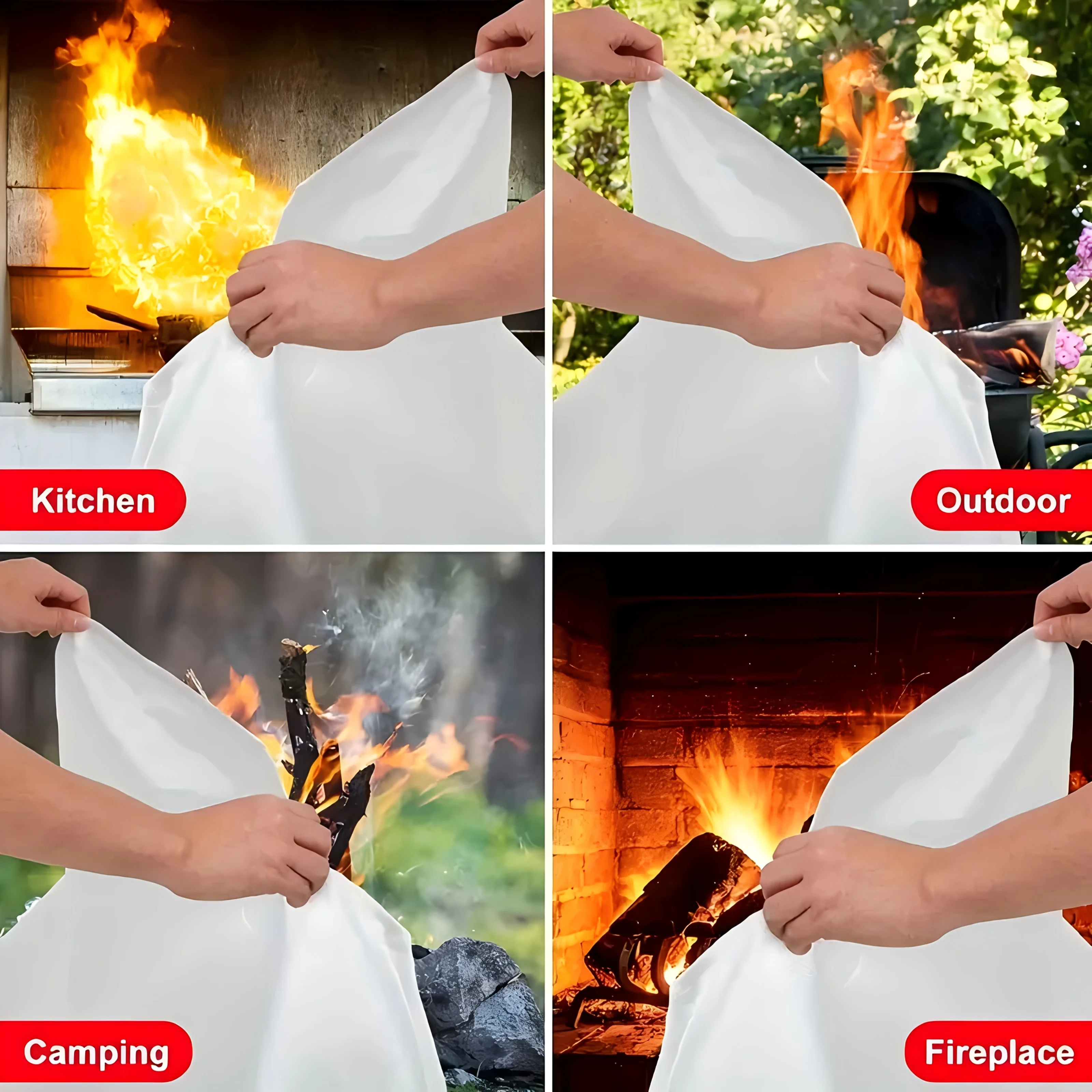 Fiberglass Fire Blanket Emerge - Fire Blanket Kitchen incelemesi ve fiyatı