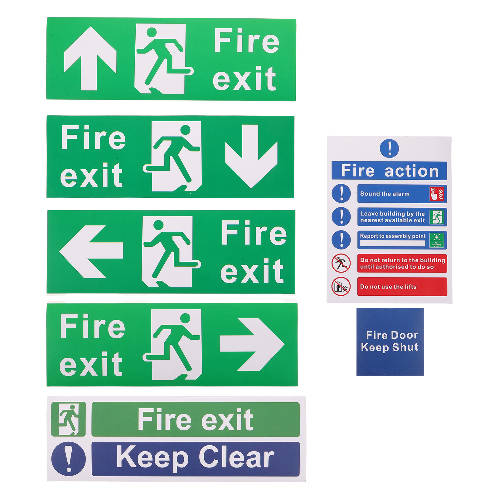 21Pcs Fire Exit Sign Set Emerg - Emergency Exit Sign incelemesi ve fiyatı