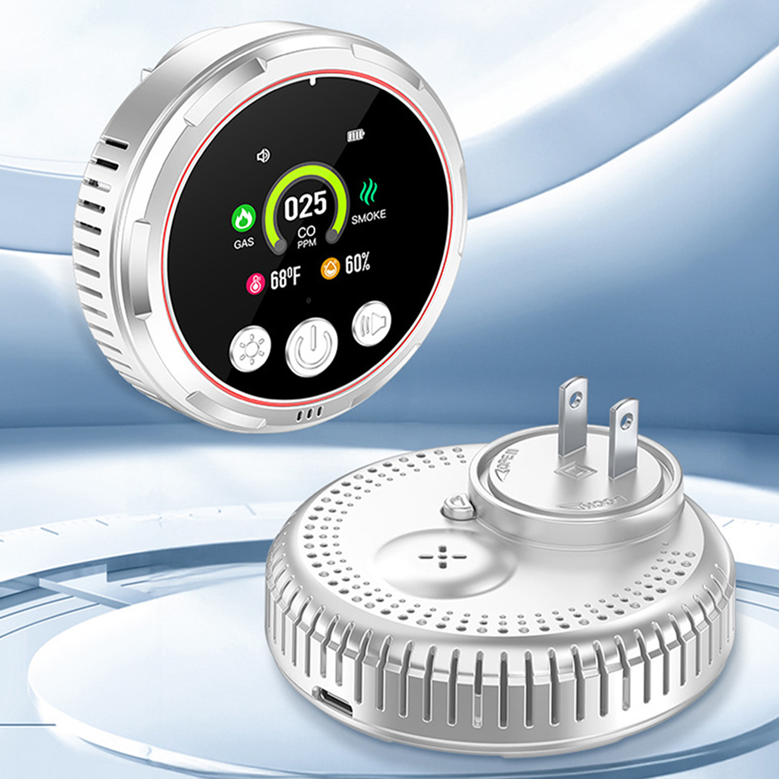 Home Safety Alarm,5 in 1 Carbo - Co Detector Plug incelemesi ve fiyatı