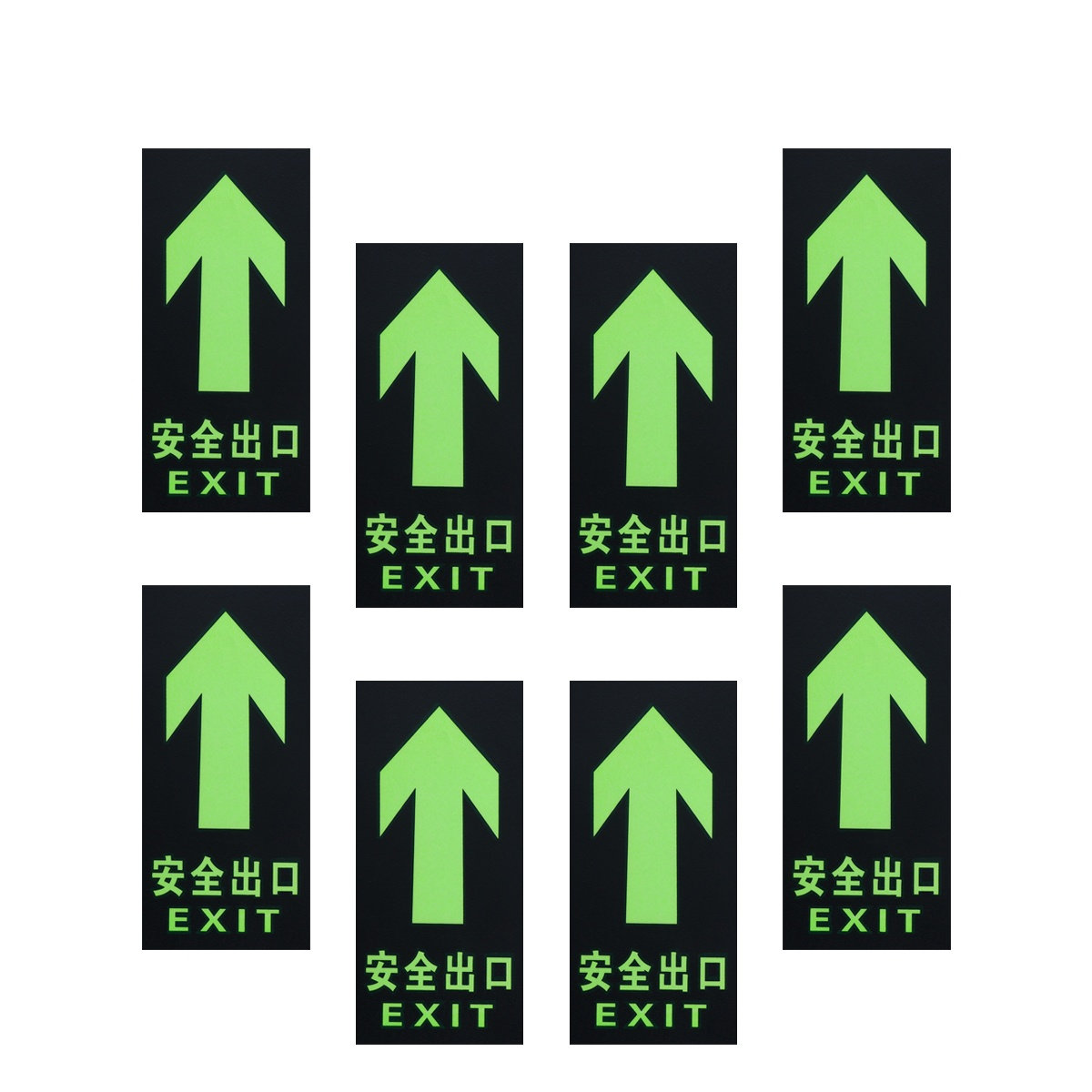 8Pcs Safety Exit Sign Luminous - Emergency Exit Sign incelemesi ve fiyatı