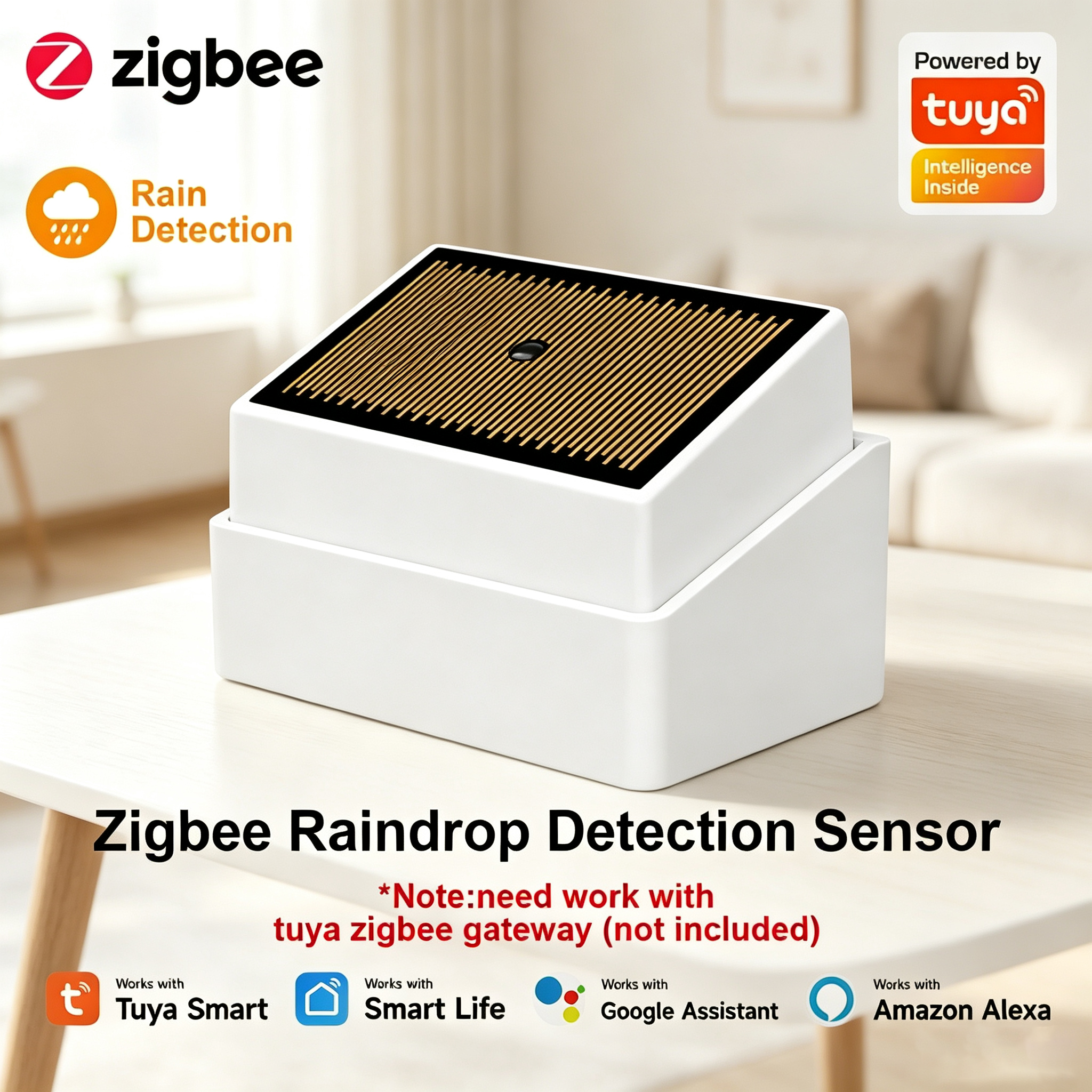 Tuya ZigBee Smart Rain Sensor  - Water Alarm Sensor incelemesi ve fiyatı