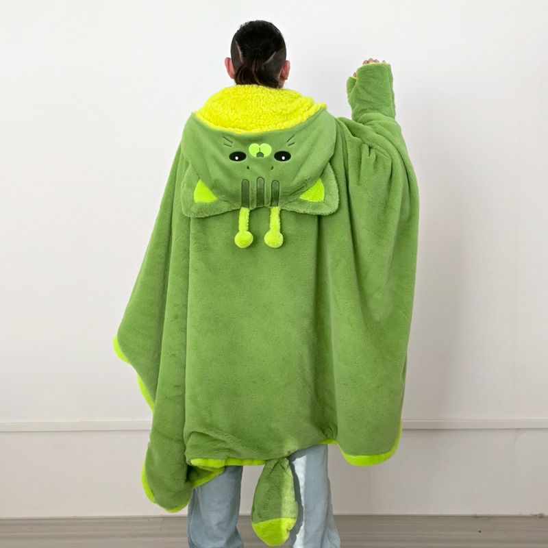 Cartoon Cute Alien Cat Hooded  - Fire Blanket Kitchen incelemesi ve fiyatı