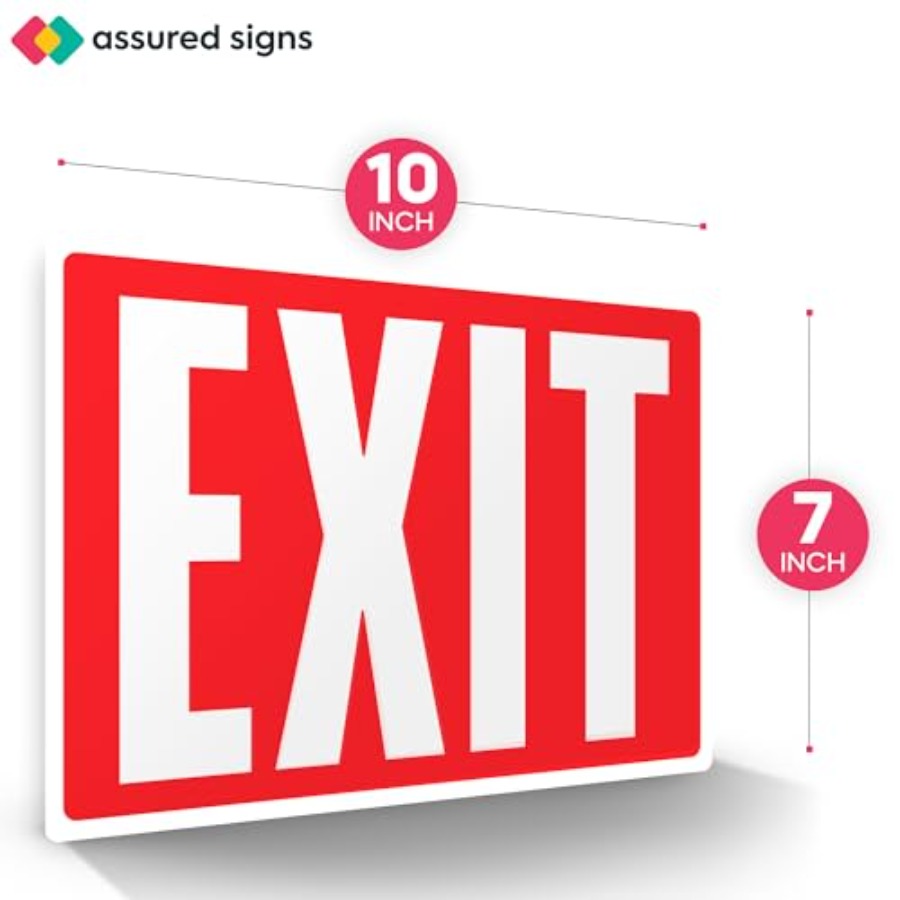 Exit Sign Stickers, Glow in th - Emergency Exit Sign incelemesi ve fiyatı