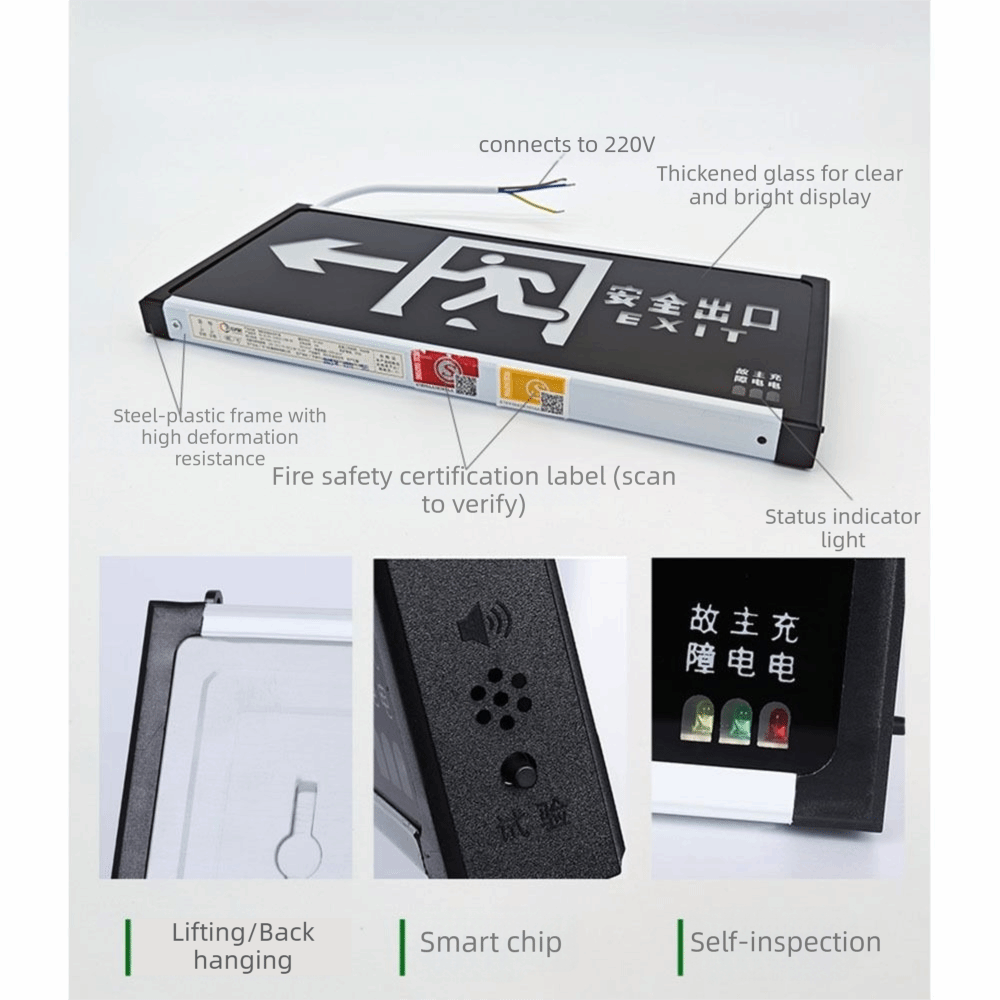 LED Light Emergency Exit Light - Emergency Exit Sign incelemesi ve fiyatı
