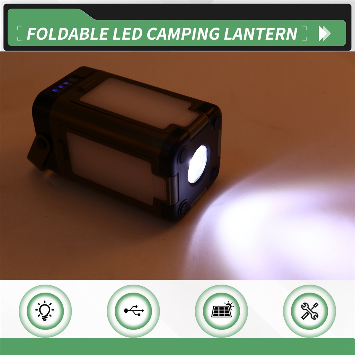 X08A Foldable LED Camping Lant - Power Outage Light incelemesi ve fiyatı
