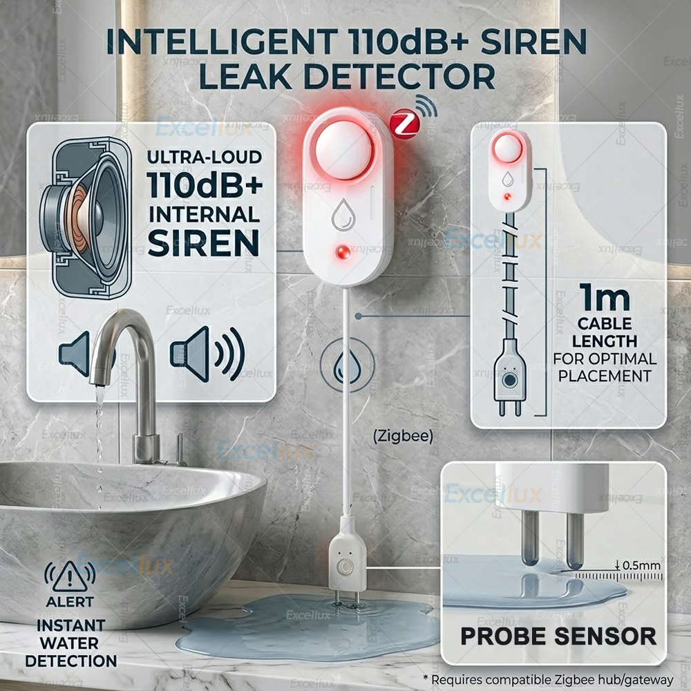 Smart Water Leak Sensor ZigBee - Water Alarm Sensor incelemesi ve fiyatı