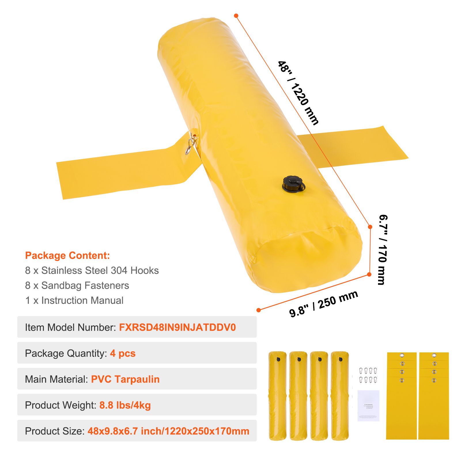 Flood Barriers, Sandbag Altern - Flood Barrier Bag incelemesi ve fiyatı