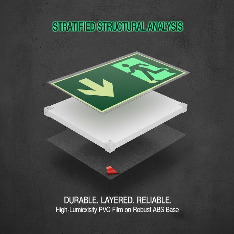 1 Sheet Glow-In-The-Dark Safet - Emergency Exit Sign incelemesi ve fiyatı