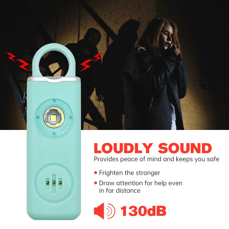 130dB Rechargeable Personal Al - Personal Alarm Keychain incelemesi ve fiyatı