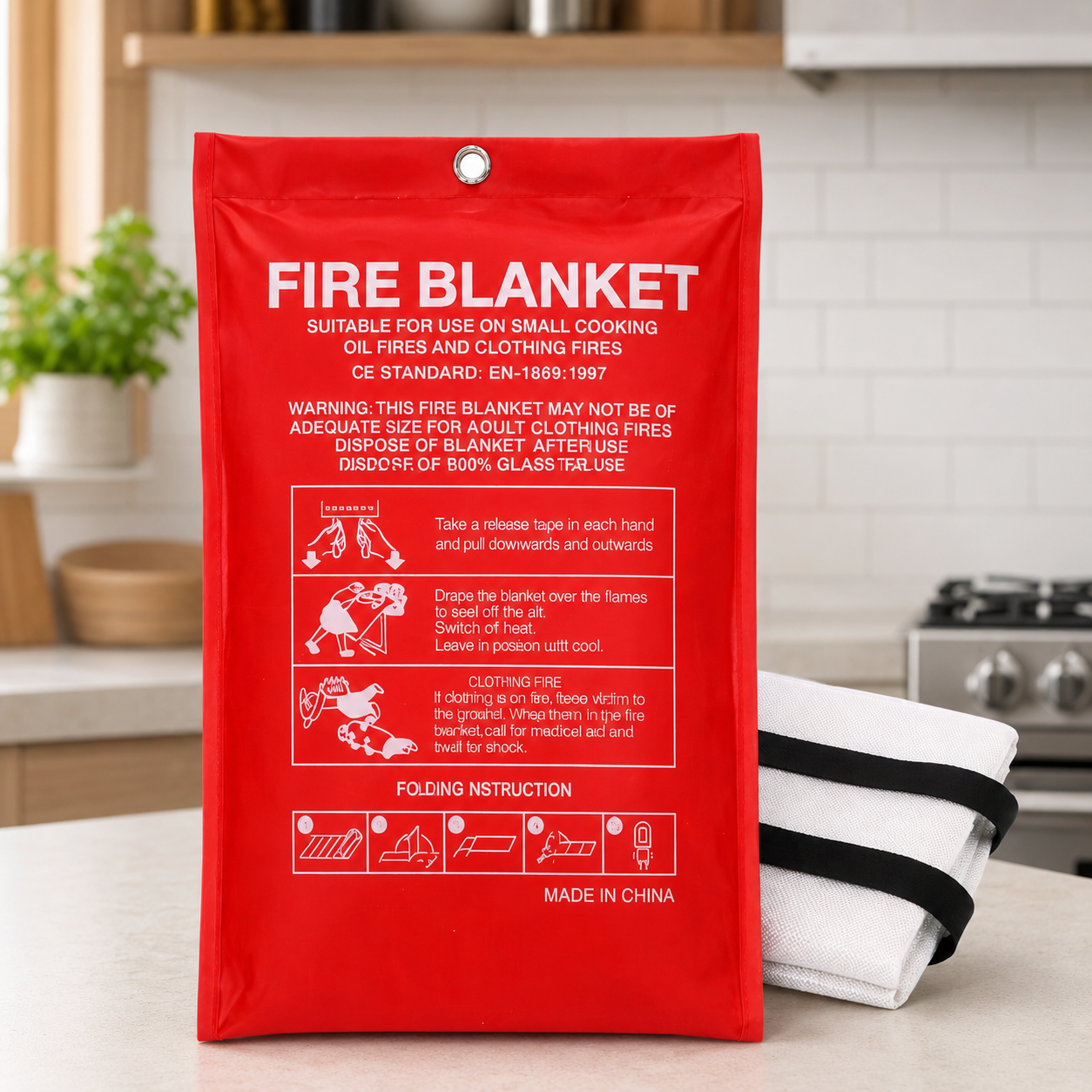 Emergency Fire Blanket For Hom - Fire Blanket Kitchen incelemesi ve fiyatı