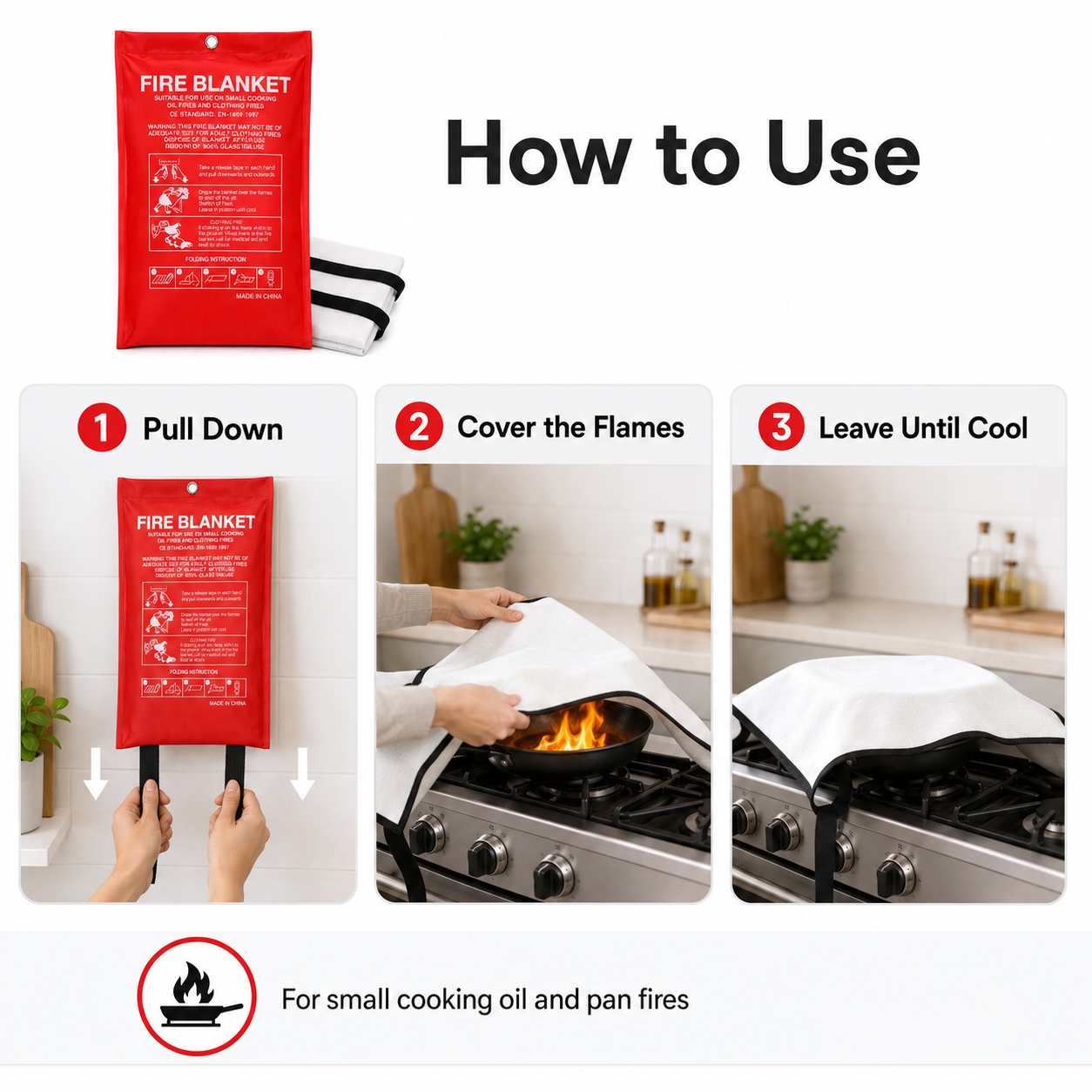 Emergency Fire Blanket For Hom - Fire Blanket Kitchen incelemesi ve fiyatı