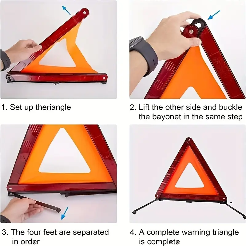 Red Reflective Car Tripod Fold - Emergency Exit Sign incelemesi ve fiyatı