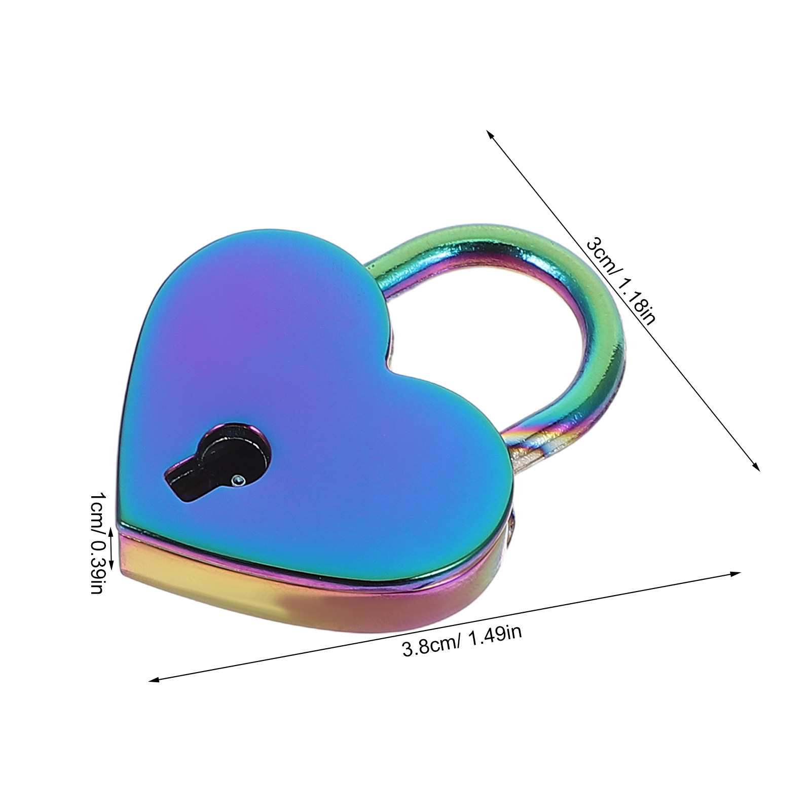 2Set Mini Heart Shaped Padlock - Lockbox Key Secure incelemesi ve fiyatı